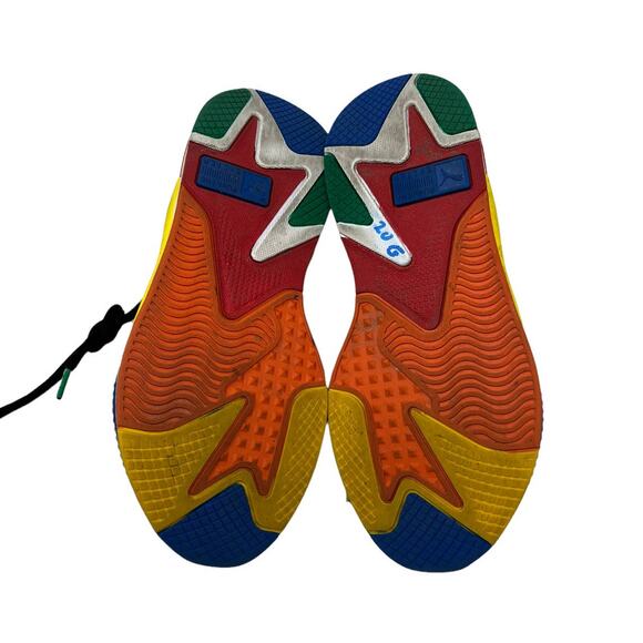 Puma RS-X3 RUBIKS Palace Blue Red Rubiks Cube Fashion Sneaker Shoes Kids 6.5C - Picture 3 of 7